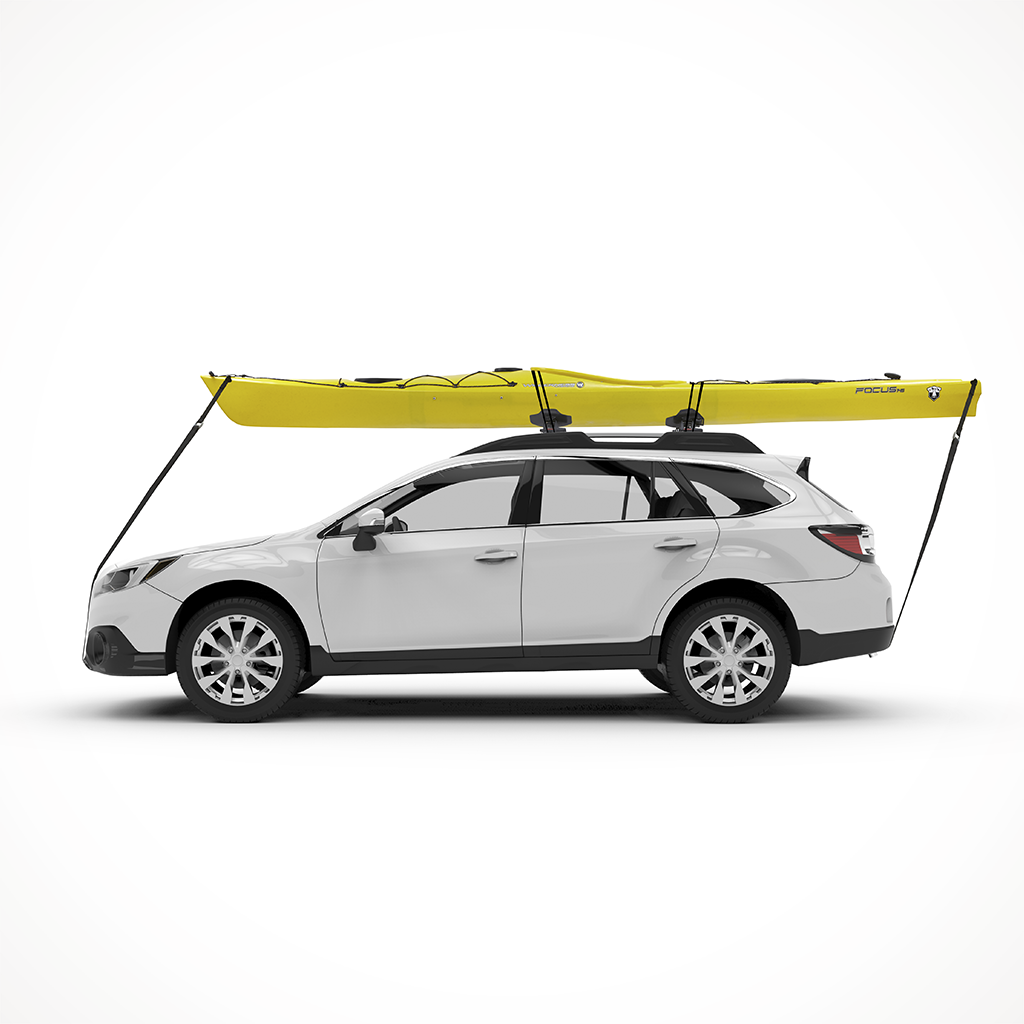 Product image: Yakima Sweet Roll Rooftop Kayak Mount On Car.